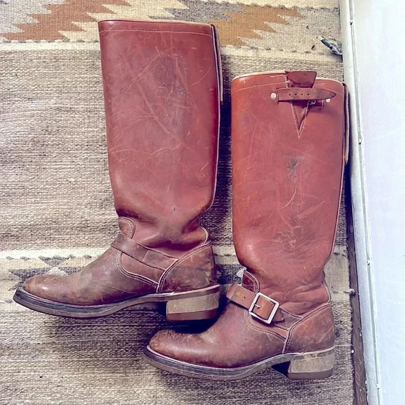 Vintage Browning Tall Engineer  Biker Boots   US men\'s  7 D main image 9